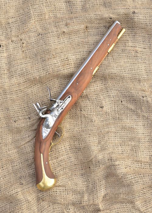Schwere Steinschloss-Pistole der britischen Dragoner, 1730-60