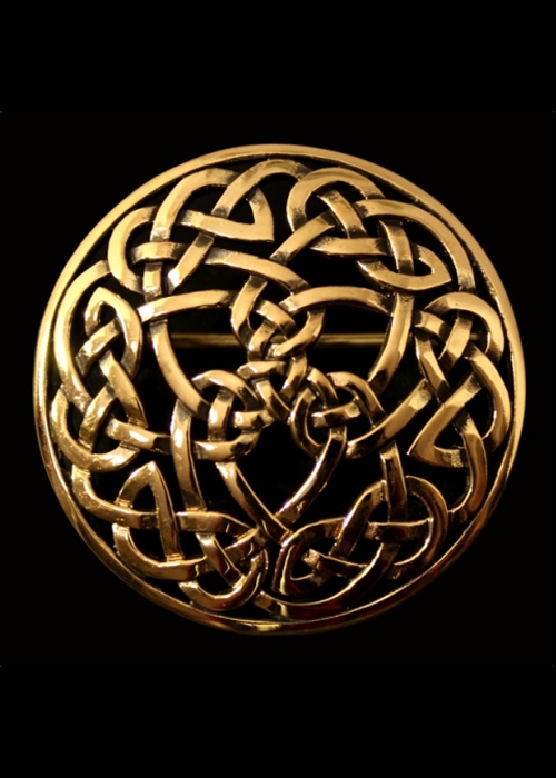 Keltische Bronzefibel Unendlichkeit