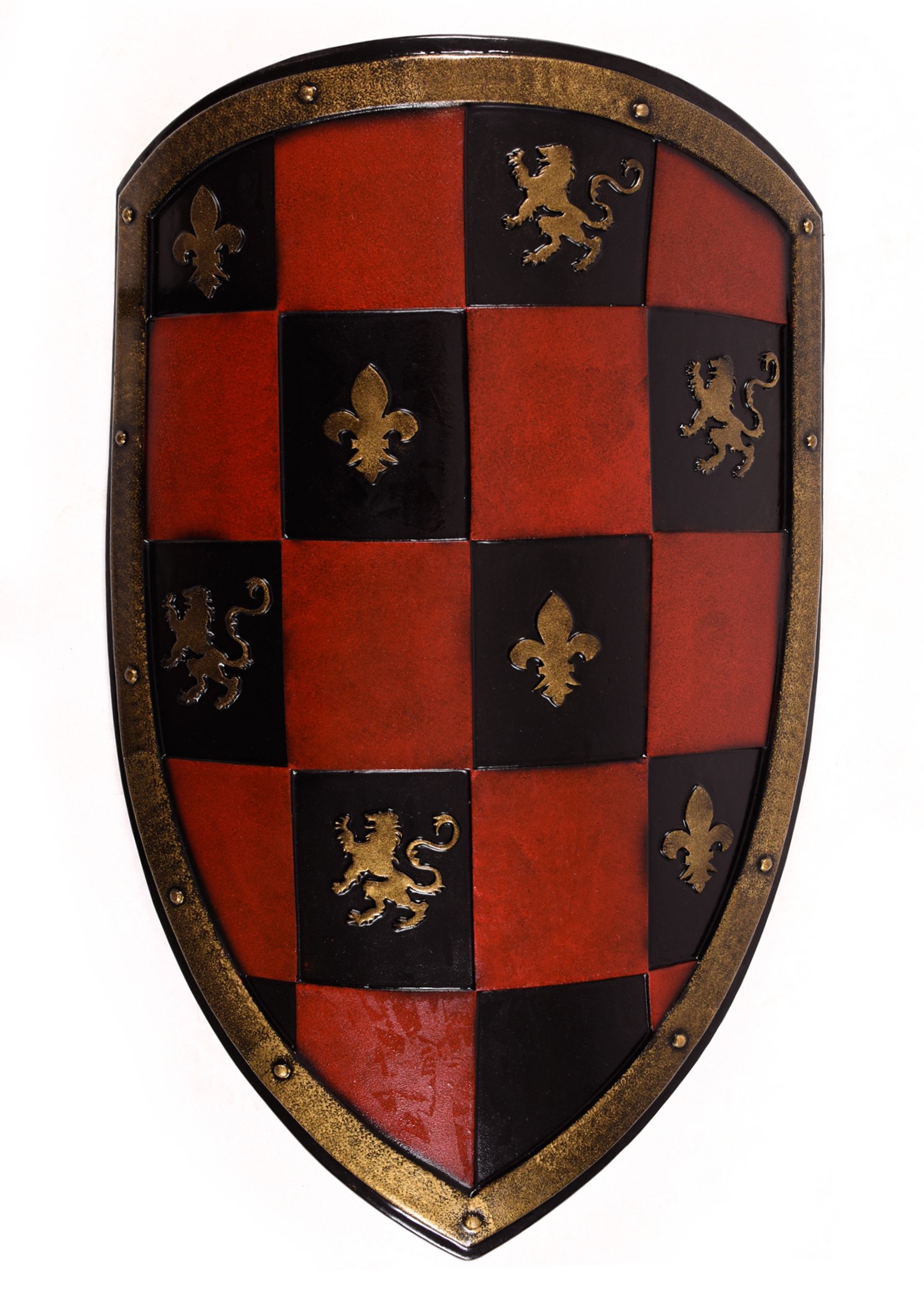 Wappenschild, rot-schwarz