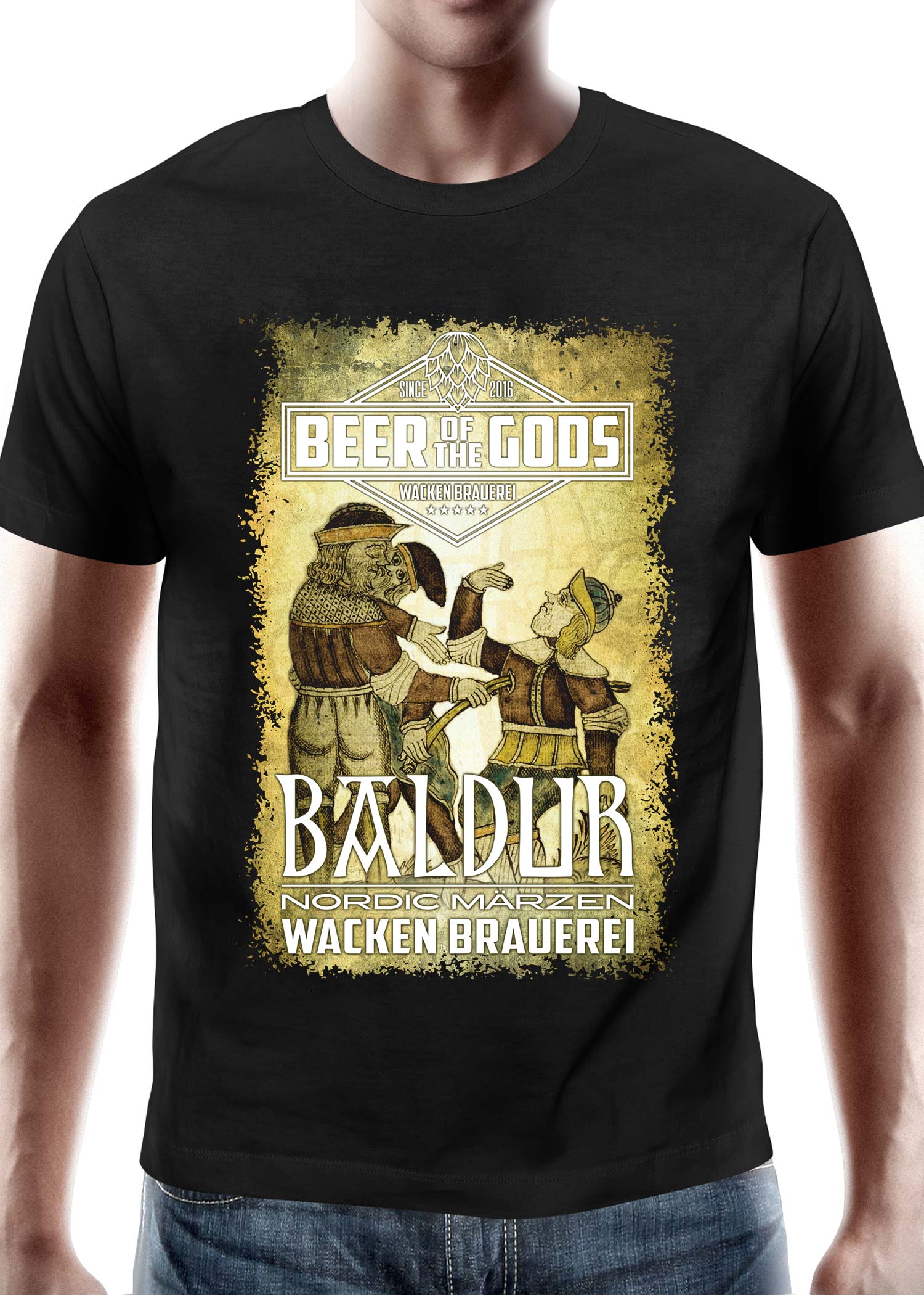 Baldur - Wacken Brauerei, T-Shirt, Größe L