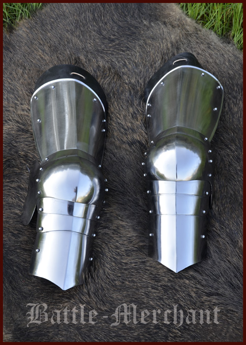 Spätmittelalter-Beinzeug, 1,6 mm Stahl