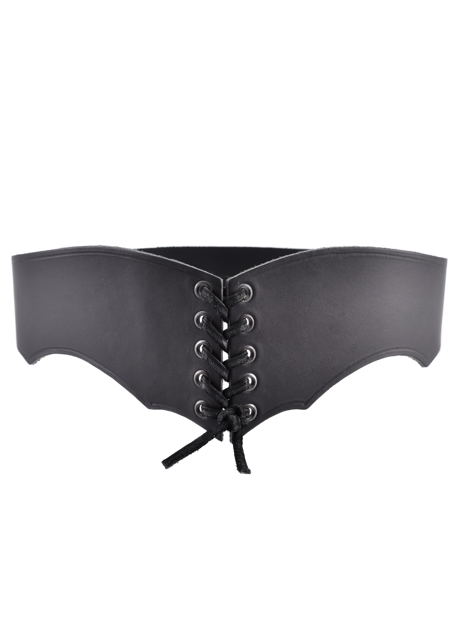 Mieder-Gürtel aus Leder, Farbe schwarz