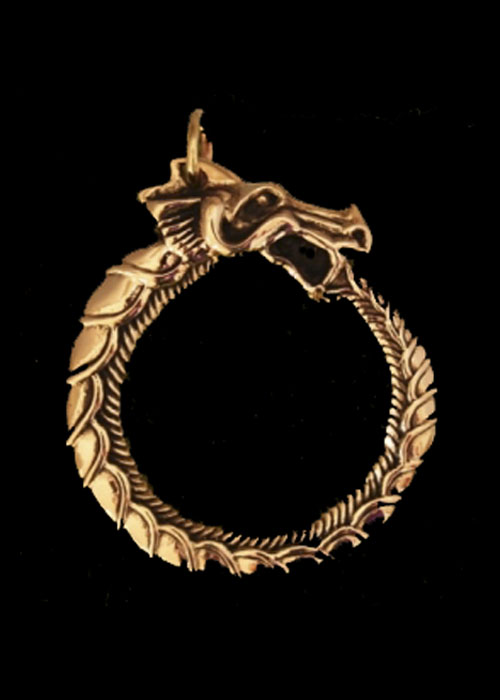 Anhänger Midgardschlange aus Bronze