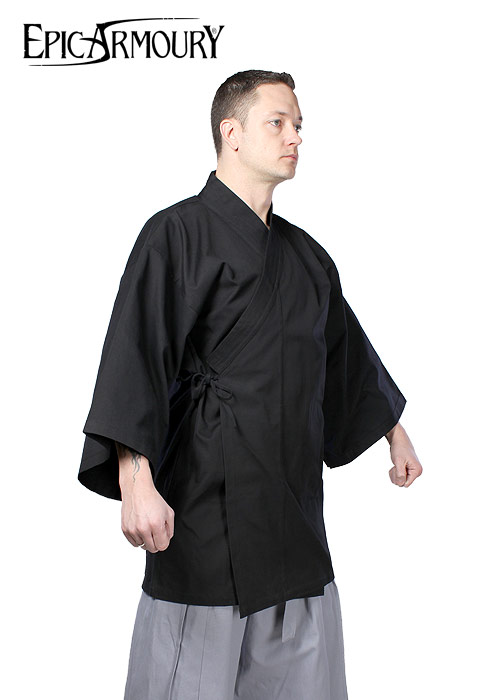 Kimono, schwarz, Größe M/L