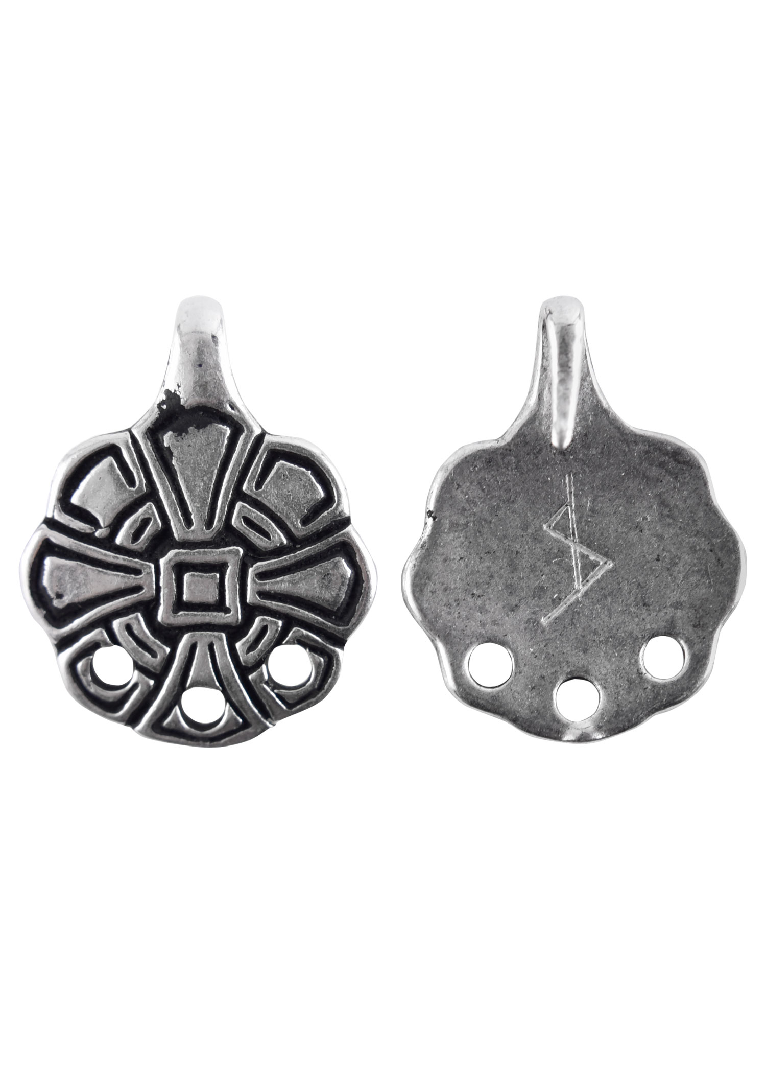 Wadenwickel - Haken aus der Wikingerzeit, Paar, Farbe silber