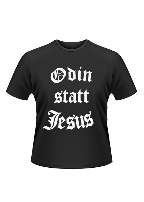 T-Shirt Odin statt Jesus, Größe S