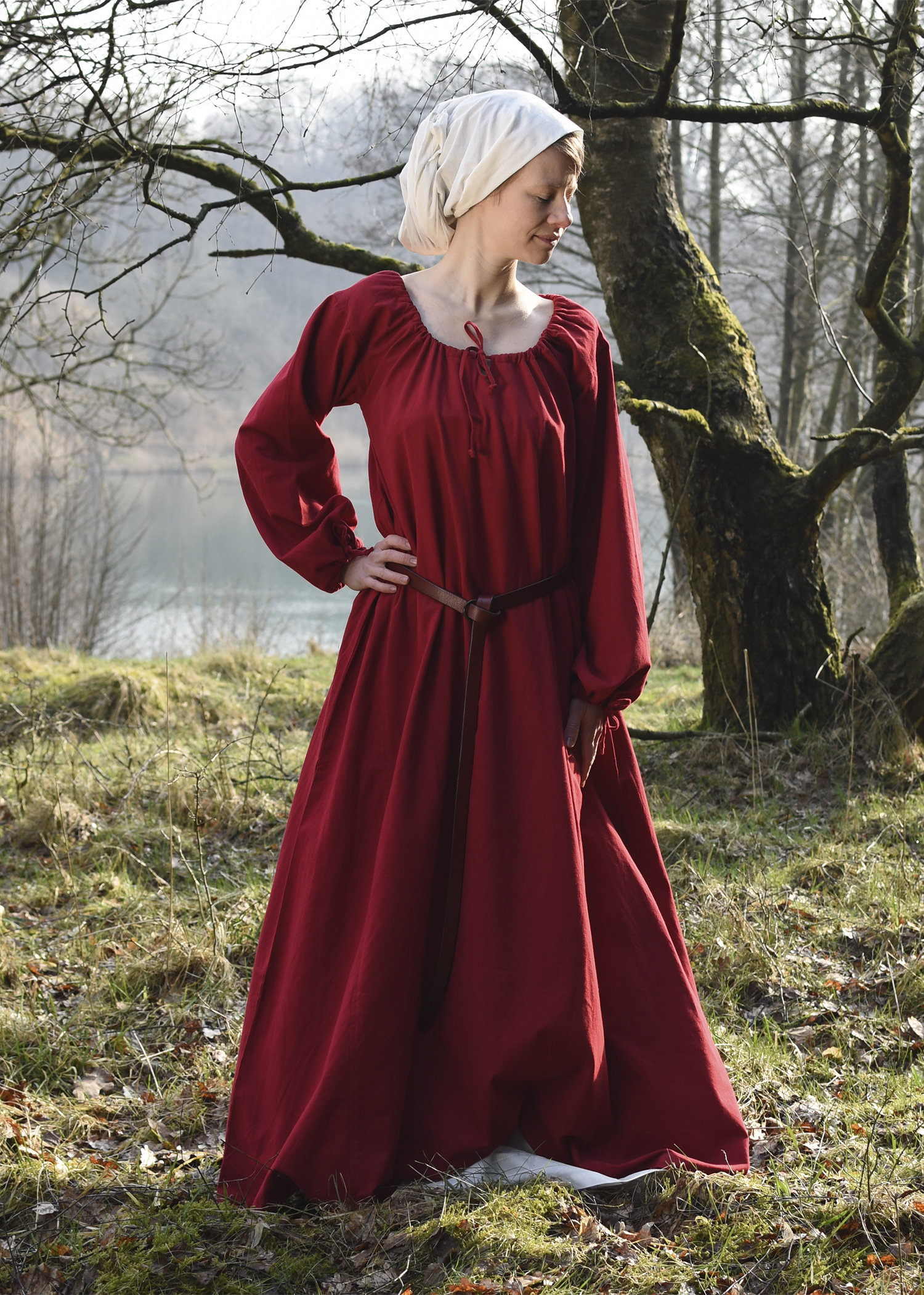 Mittelalterkleid Ana, rot, Größe L