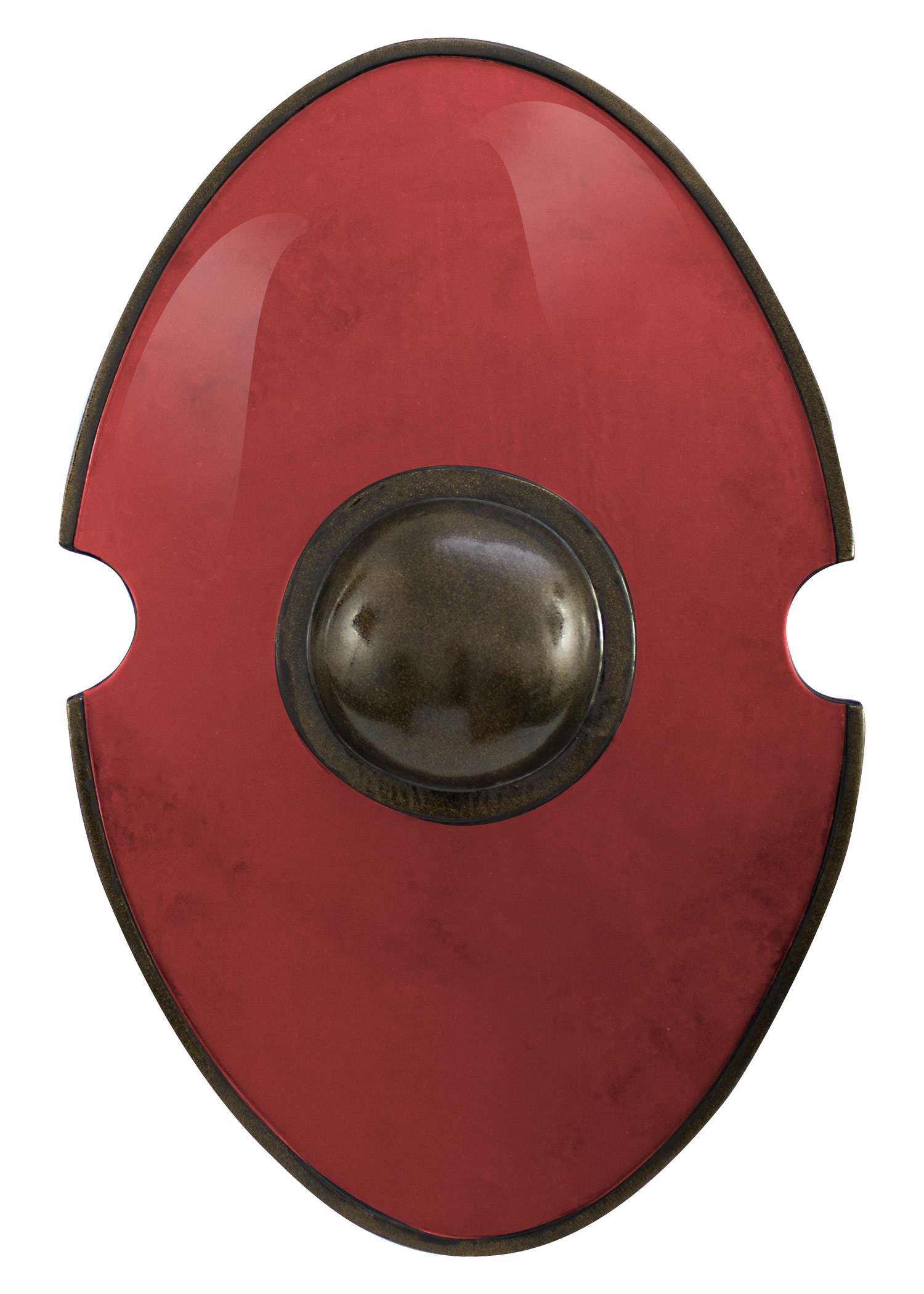 Ovaler Schild, rot