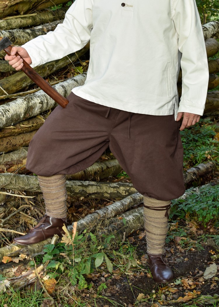 Wikinger Hose / Rushose Olaf, braun, Größe S