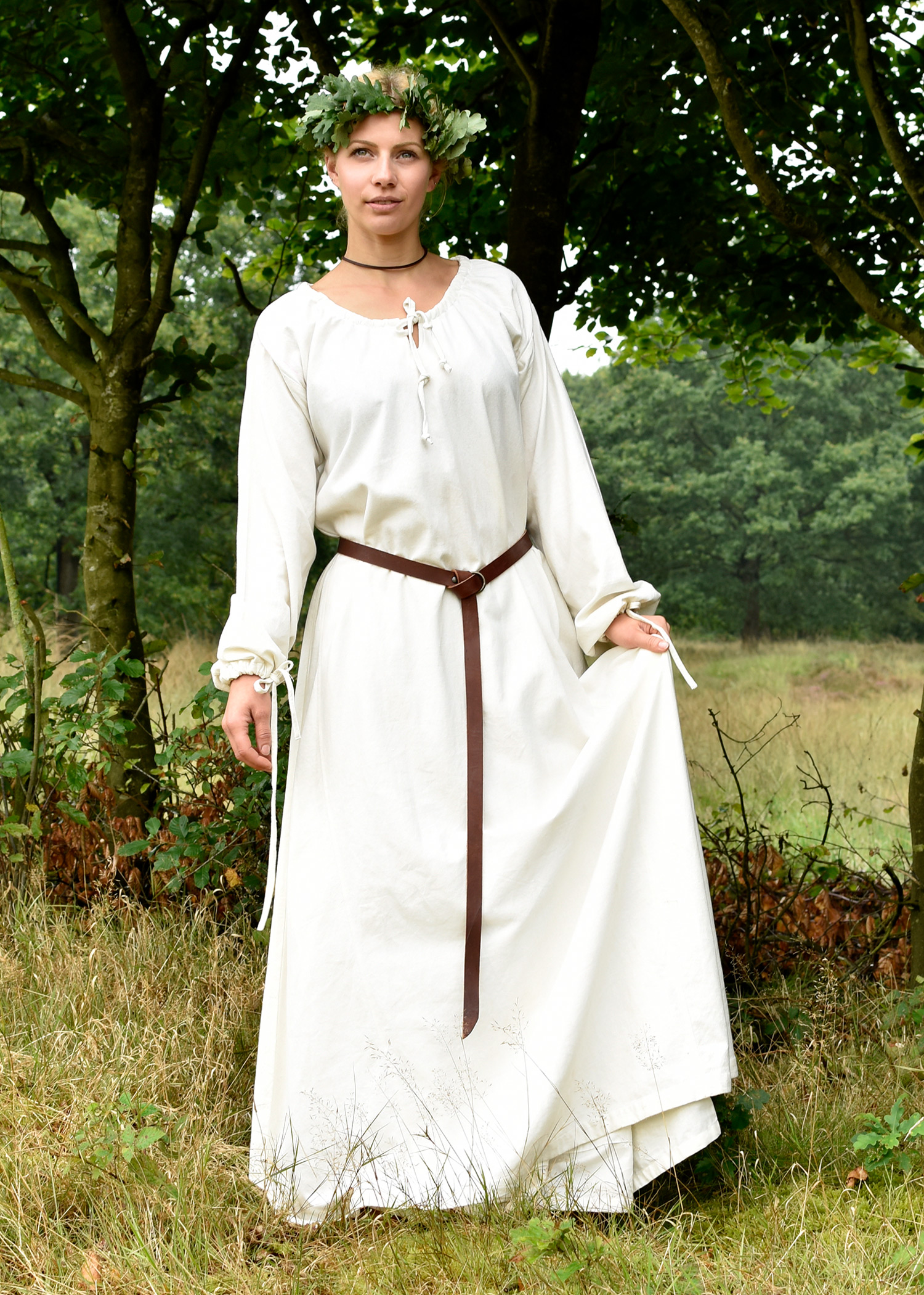 Mittelalterkleid Ana, natur, Größe XL