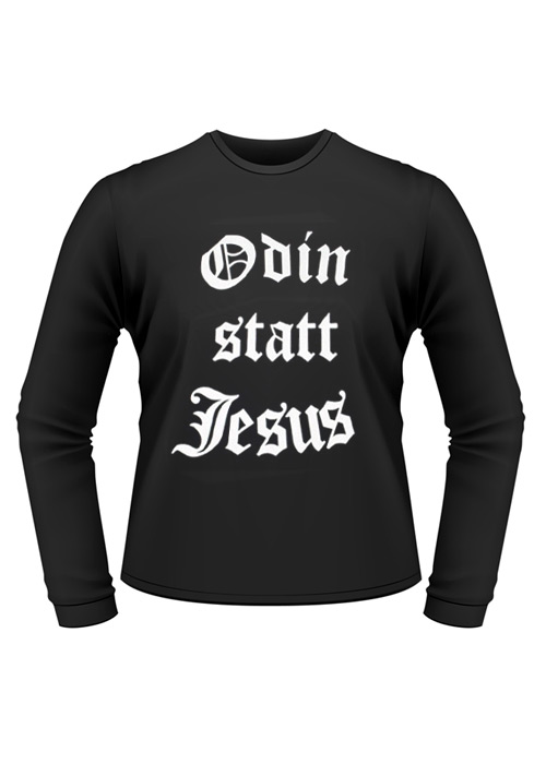 Longsleeve-Shirt Odin statt Jesus, Größe L