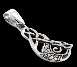 Anhänger Keltischer Schutzdrache aus Silber