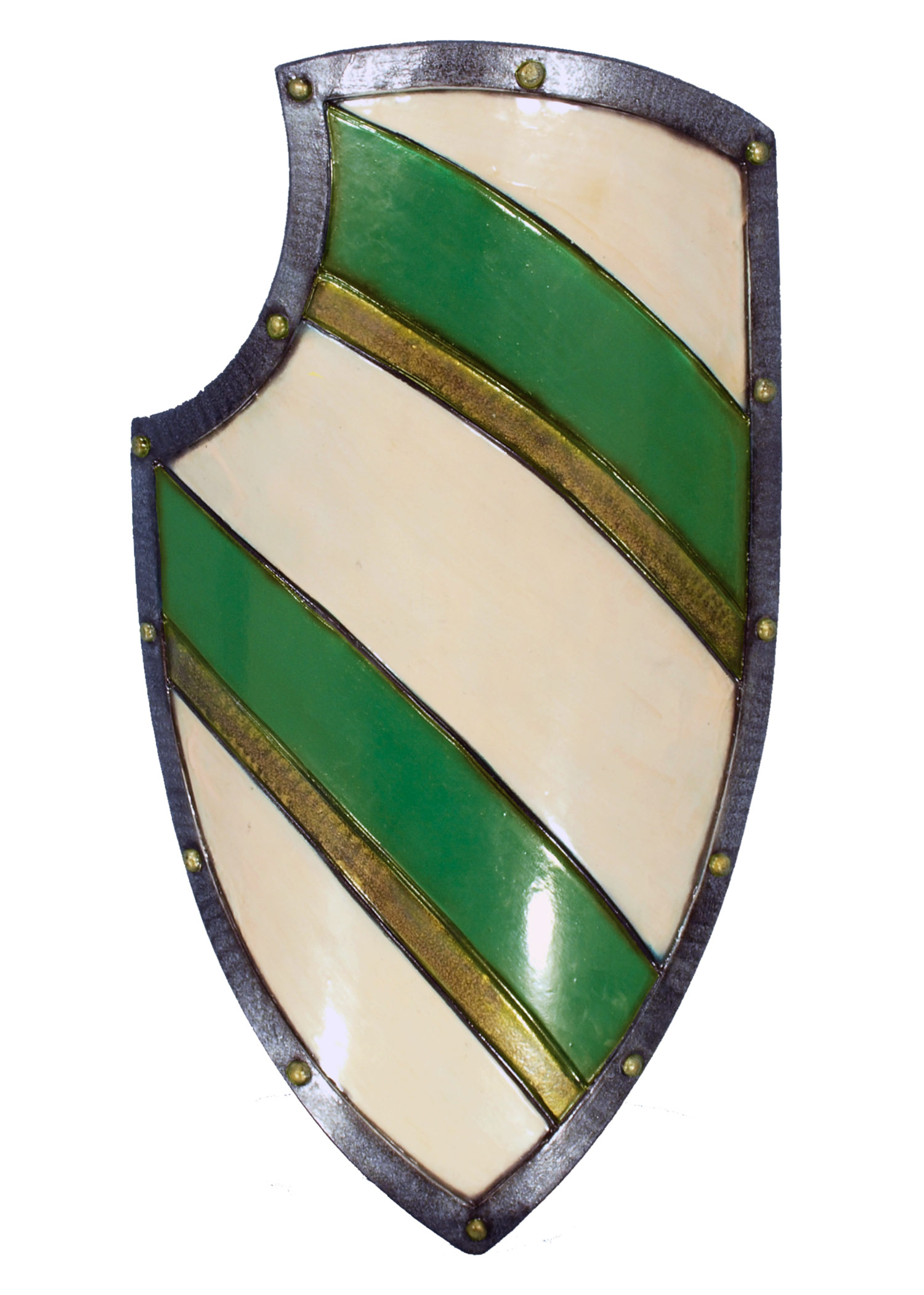Ritterschild, grün/weiß