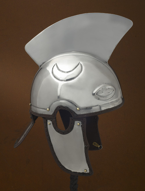 Spätrömischer Centurion Helm (Intercisa IV), Stahl