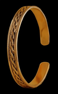 Armreif Celtic Ornamentik aus Bronze