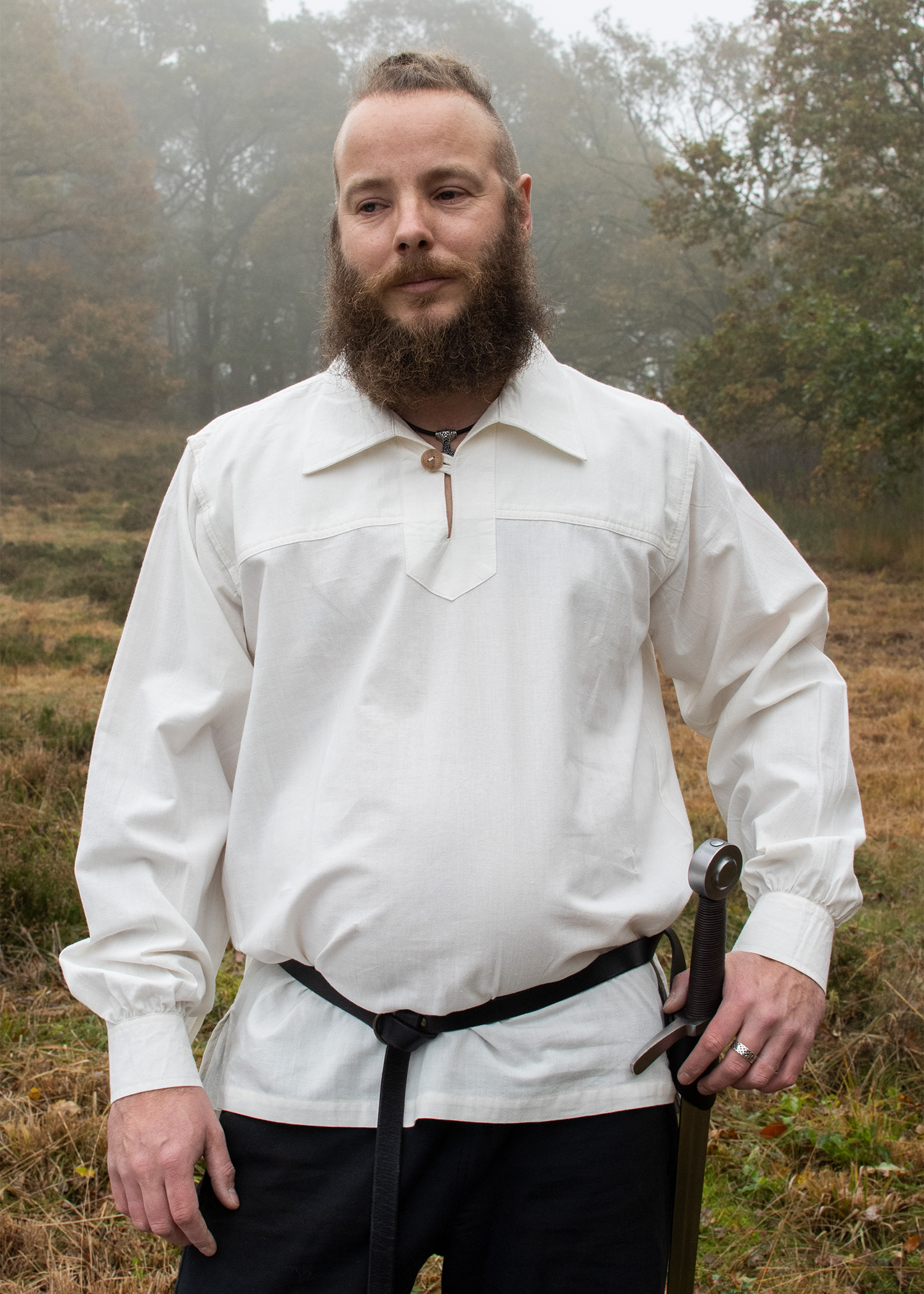 Mittelalter Ritterhemd Götz, natur, Größe XL