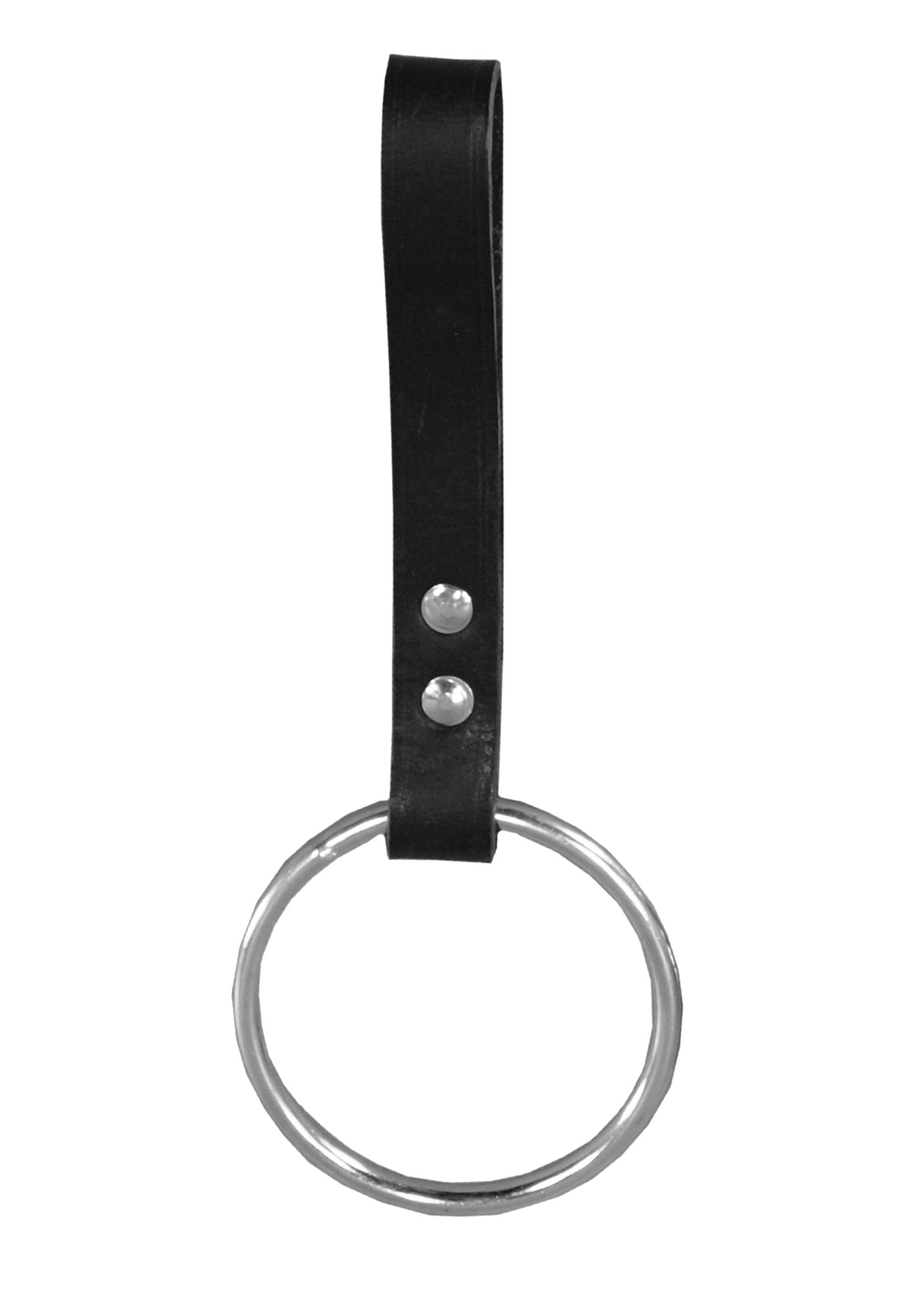 Großer Ring, LARP-Schwerthalter, Leder, Farbe schwarz