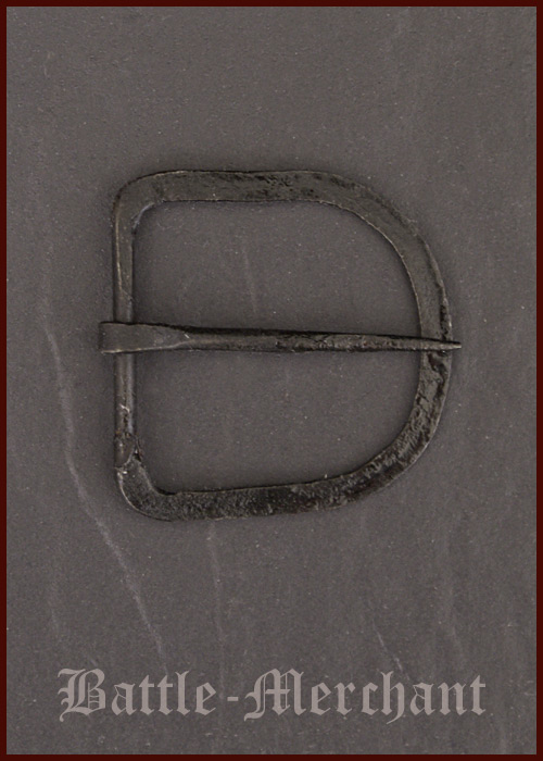 Handgeschmiedete Schnalle aus Stahl, für ca. 47 mm breite Gürtel
