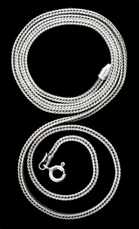 Halskette aus Silber, 50 cm