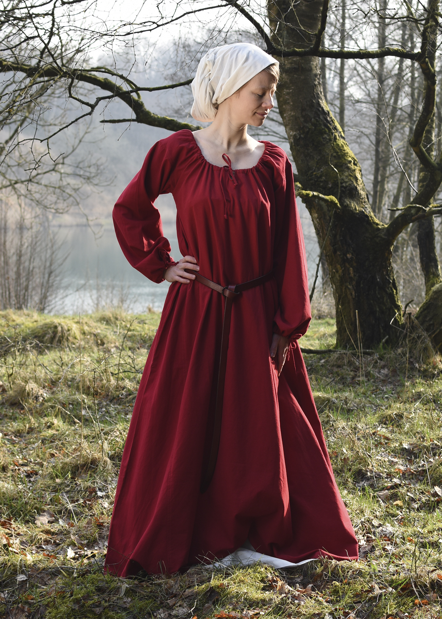 Mittelalterkleid Ana, rot, Größe S