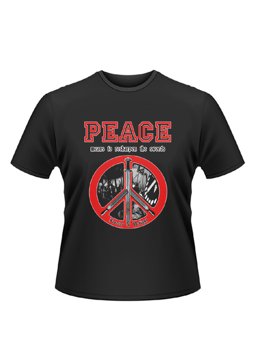 T-Shirt Peace - means to resharpen the swords, Größe M