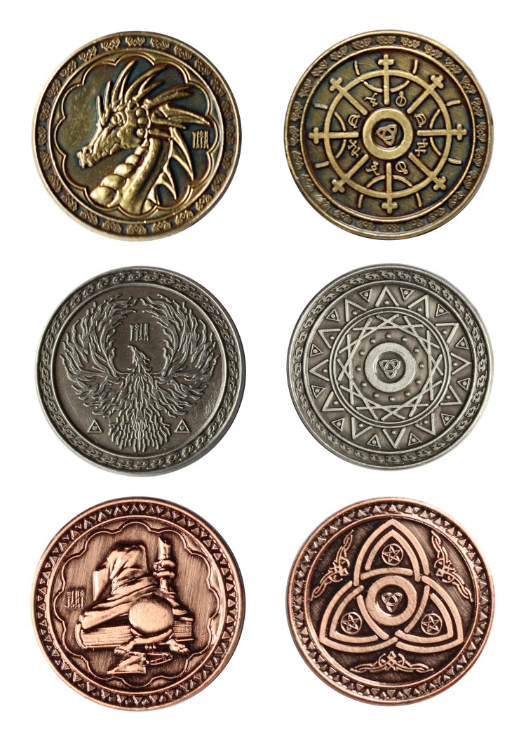 LARP-Münzen Magie Ausführung ohne Beutel