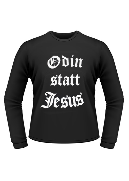Longsleeve-Shirt Odin statt Jesus, Größe M