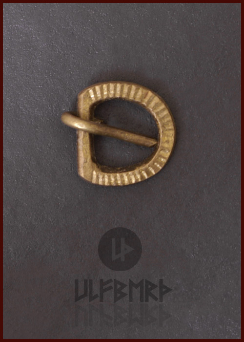 Mittelalterliche Riemenschnalle aus Messing