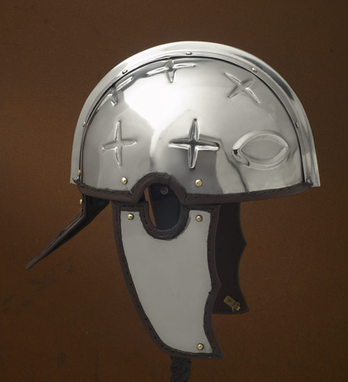 Römerhelm Intercisa II, Stahl