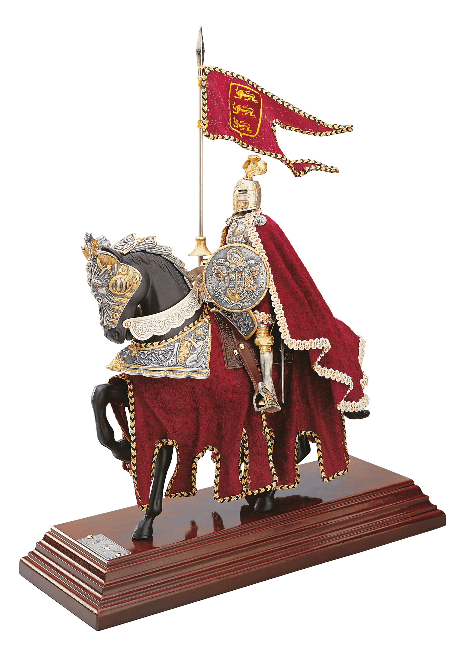 Miniatur Ritter König Löwenherz auf Pferd, Marto