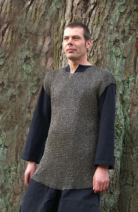 RM Römisches Hilfstruppenhemd, ID 6 mm, vernietet/gestanzt, Größe XL