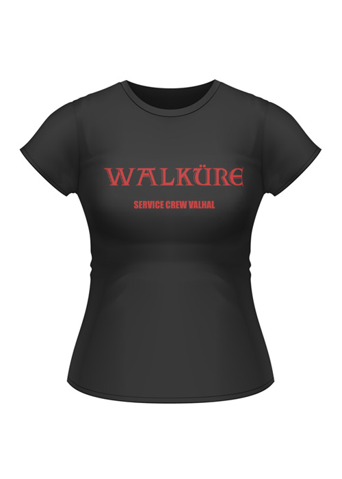 Girlie-Shirt: Walküre - Service Crew Valhal, Größe XL
