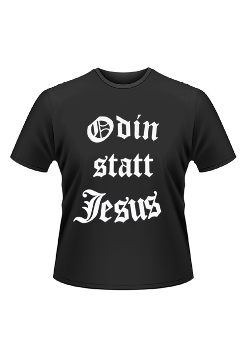 T-Shirt Odin statt Jesus, Größe L