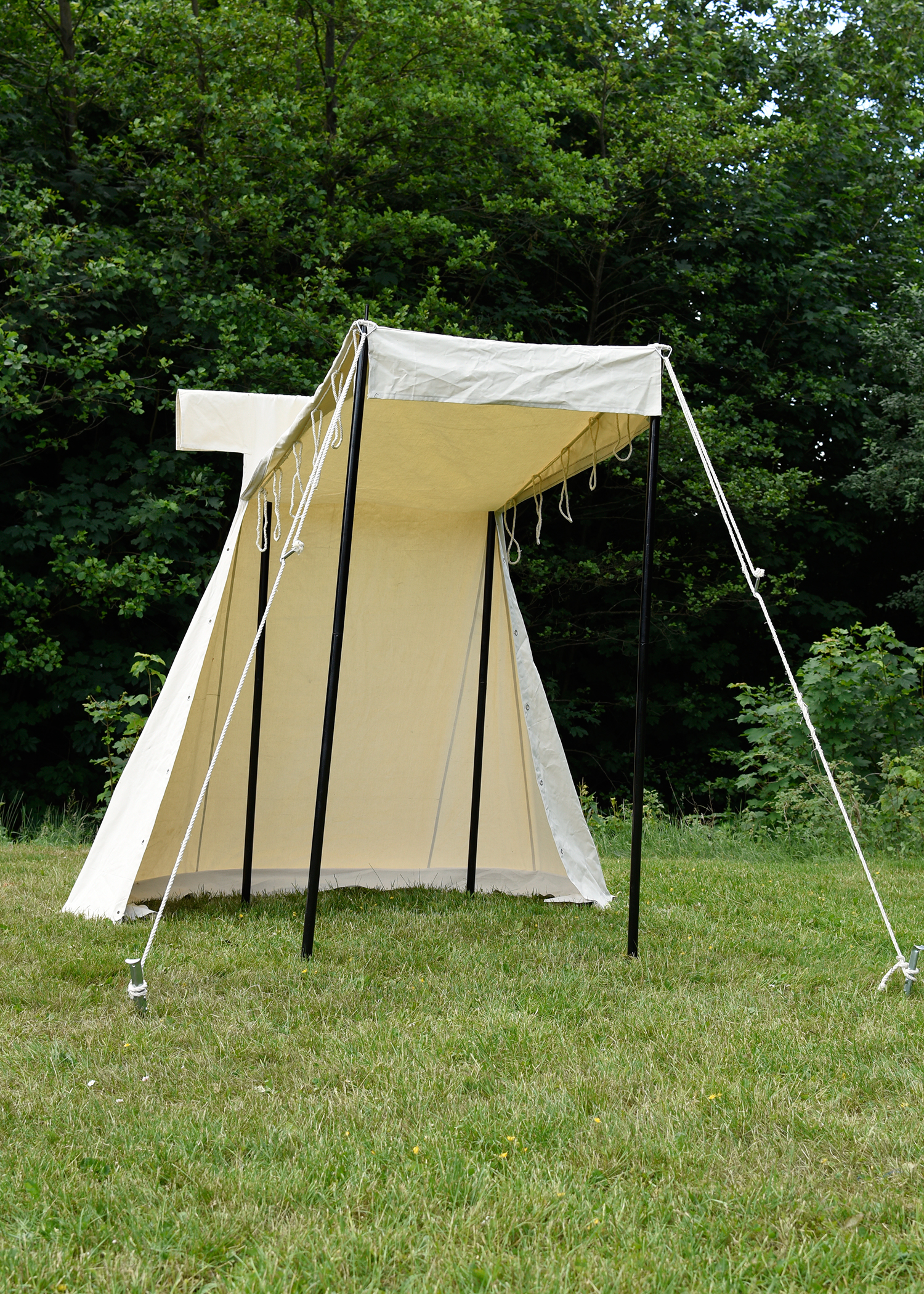 Mittelalterliches Zelt für Kinder, 2 x 2 m, naturfarben