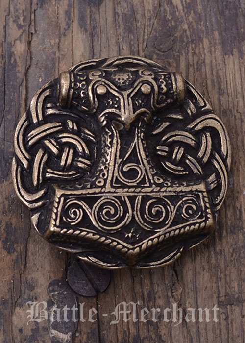 Gürtelschnalle - Thorshammer aus Schonen, Farbe bronze