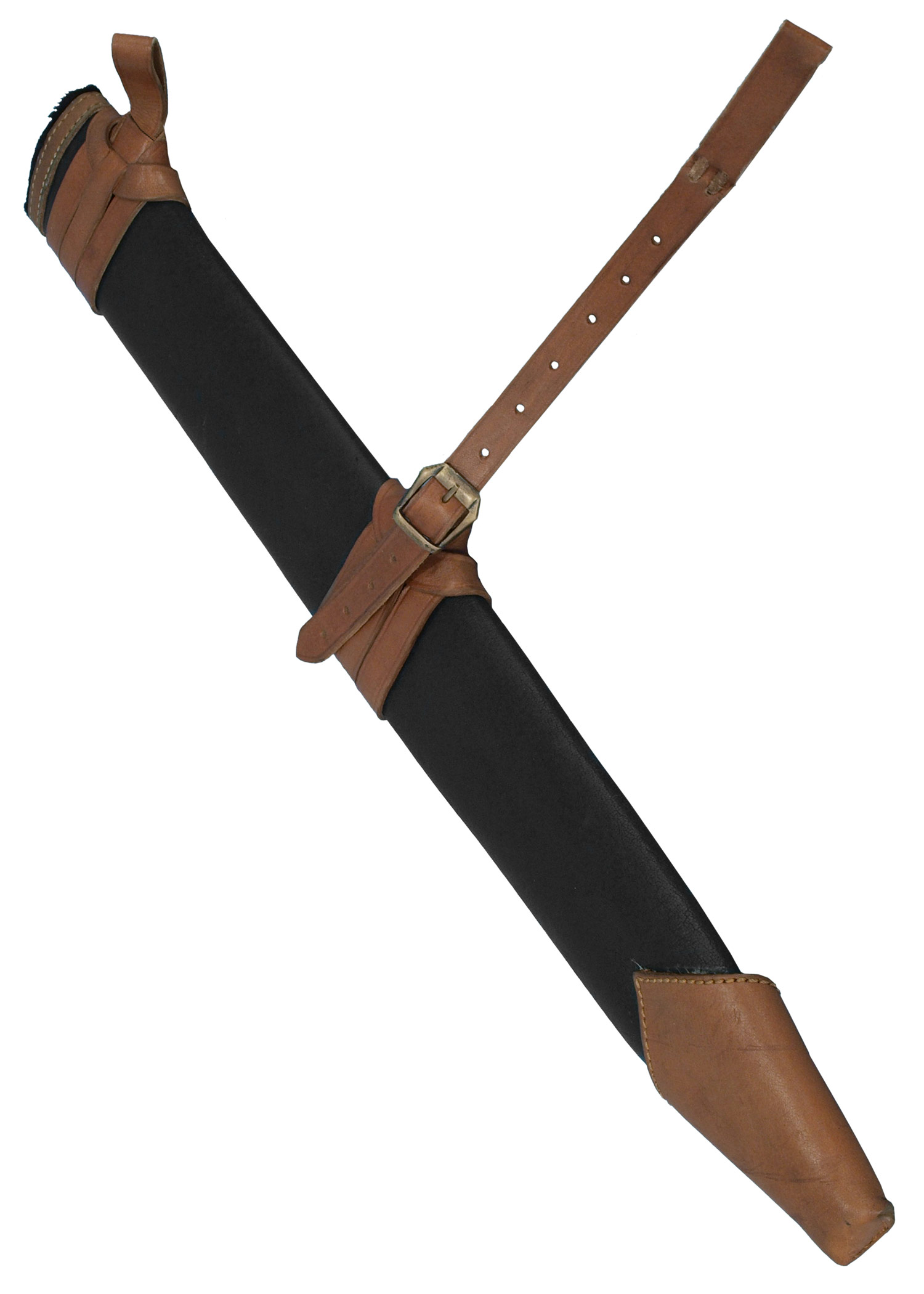 Schwertscheide, mittel, für Rechtshänder, Farbe schwarz