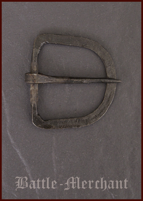 Handgeschmiedete Schnalle aus Stahl, für ca. 39 mm breite Gürtel