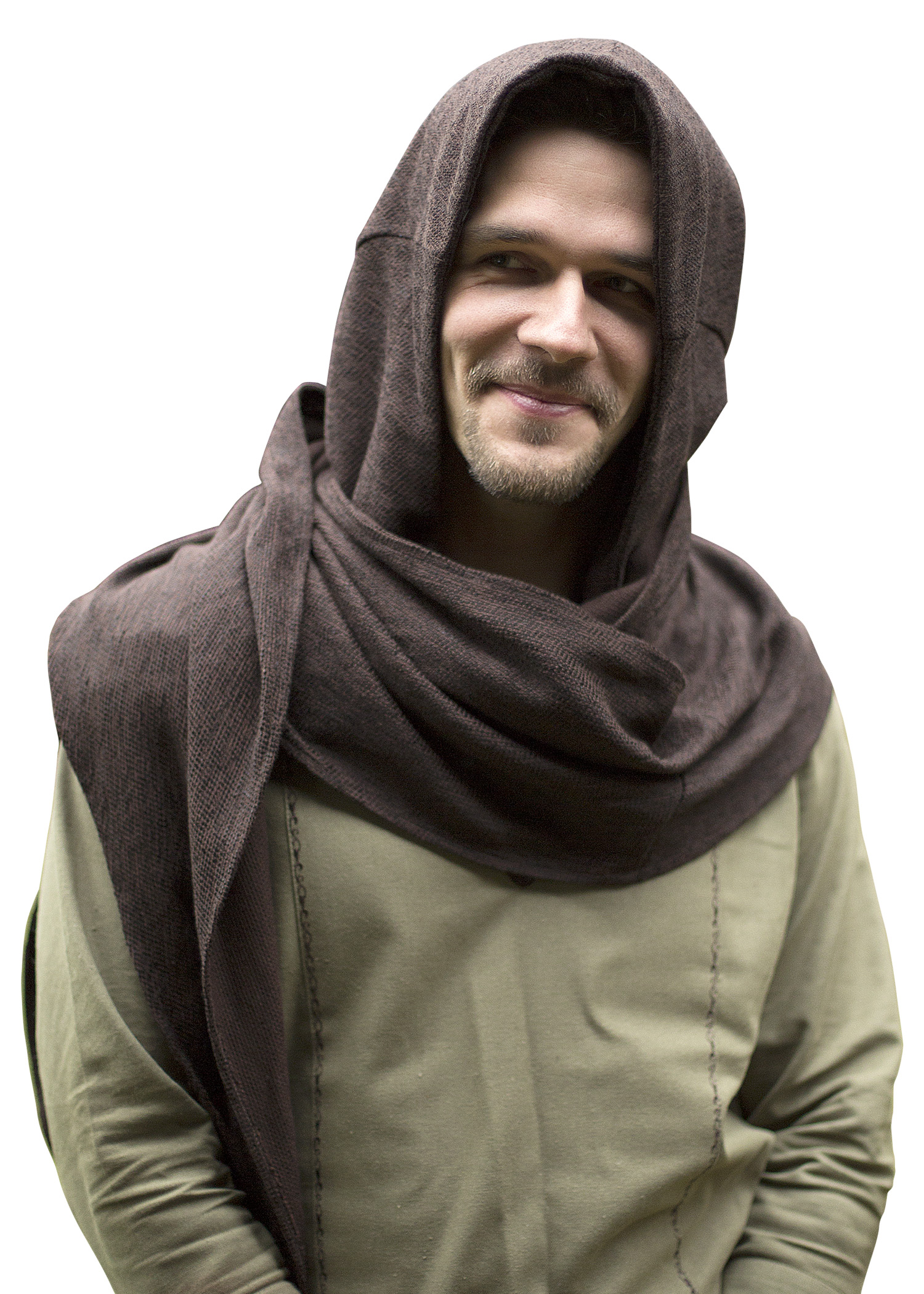 Kapuzenschal Altair, versch. Farben, Farbe grün