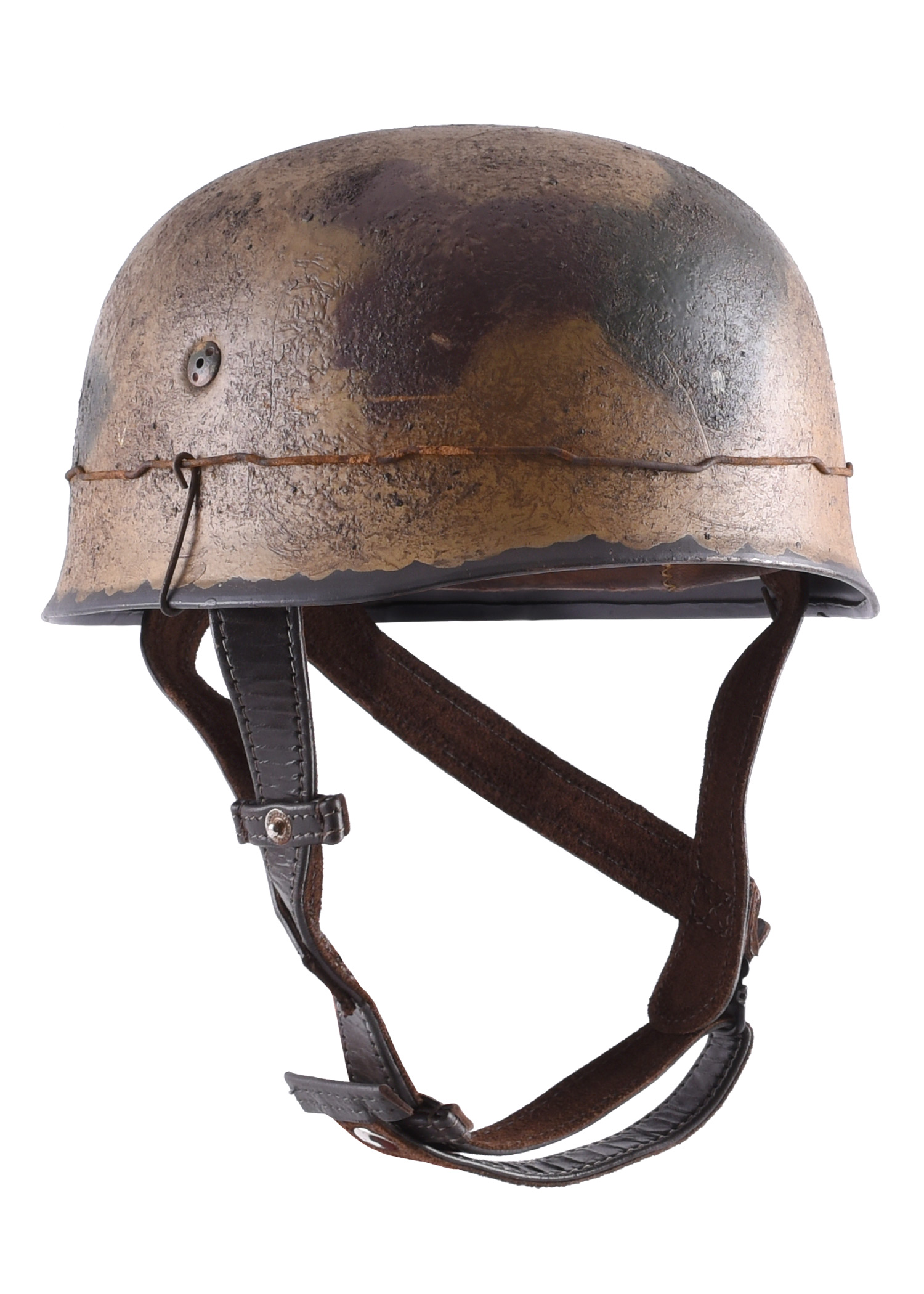 Deutscher Fallschirmjäger-Helm M38 mit Camo-Finish