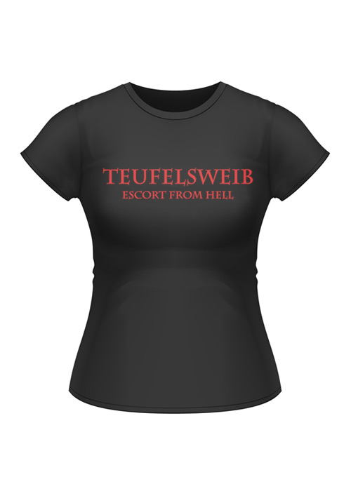 Girlie-Shirt: Teufelsweib - Escort from Hell, Größe L