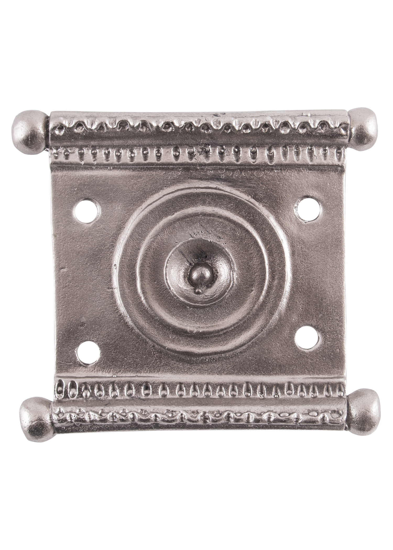 Römische Gürtelplatte, Tekija-Muster, verzinntes Messing