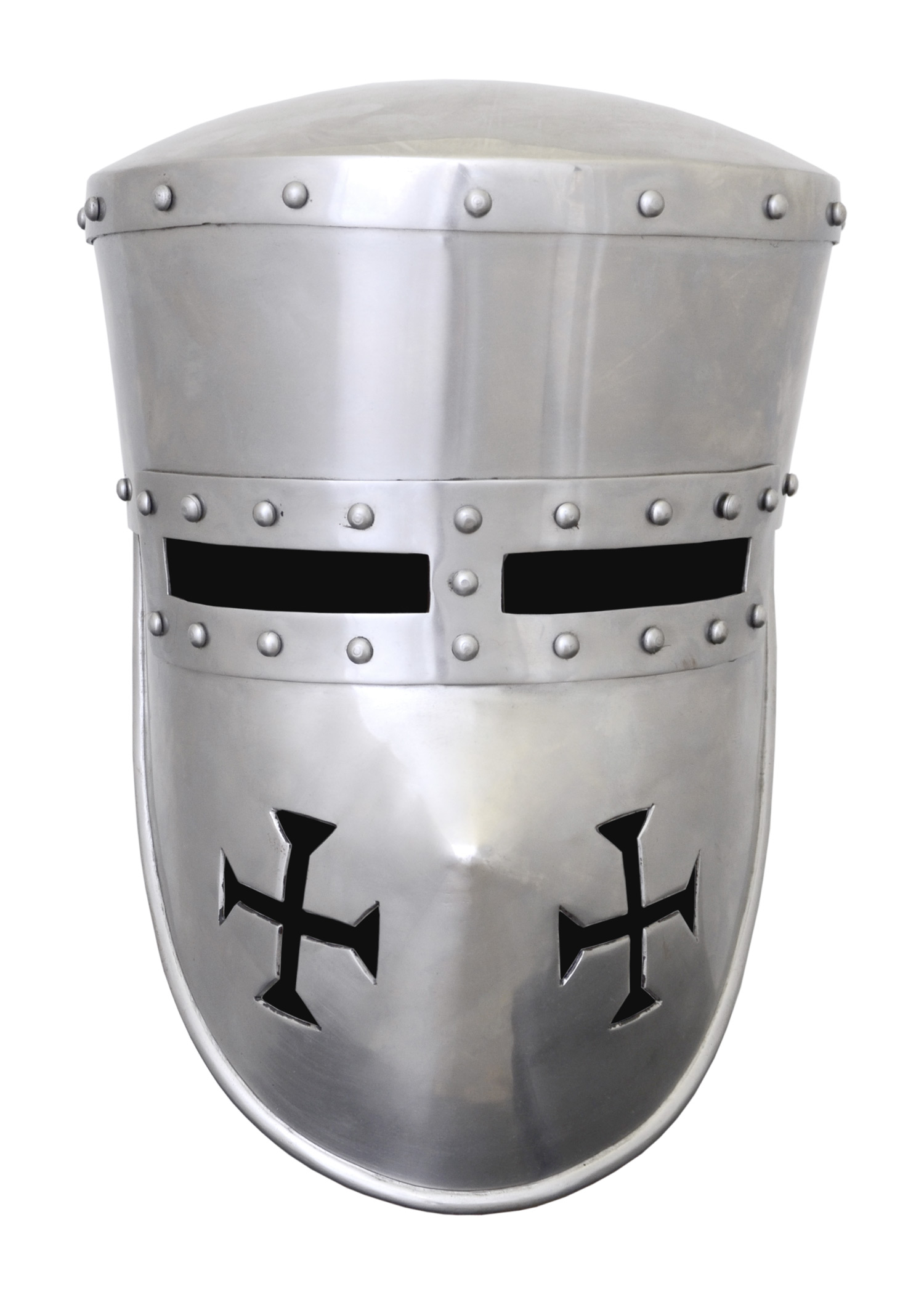 Kreuzritter Helm, 2 mm Stahl, Größe L