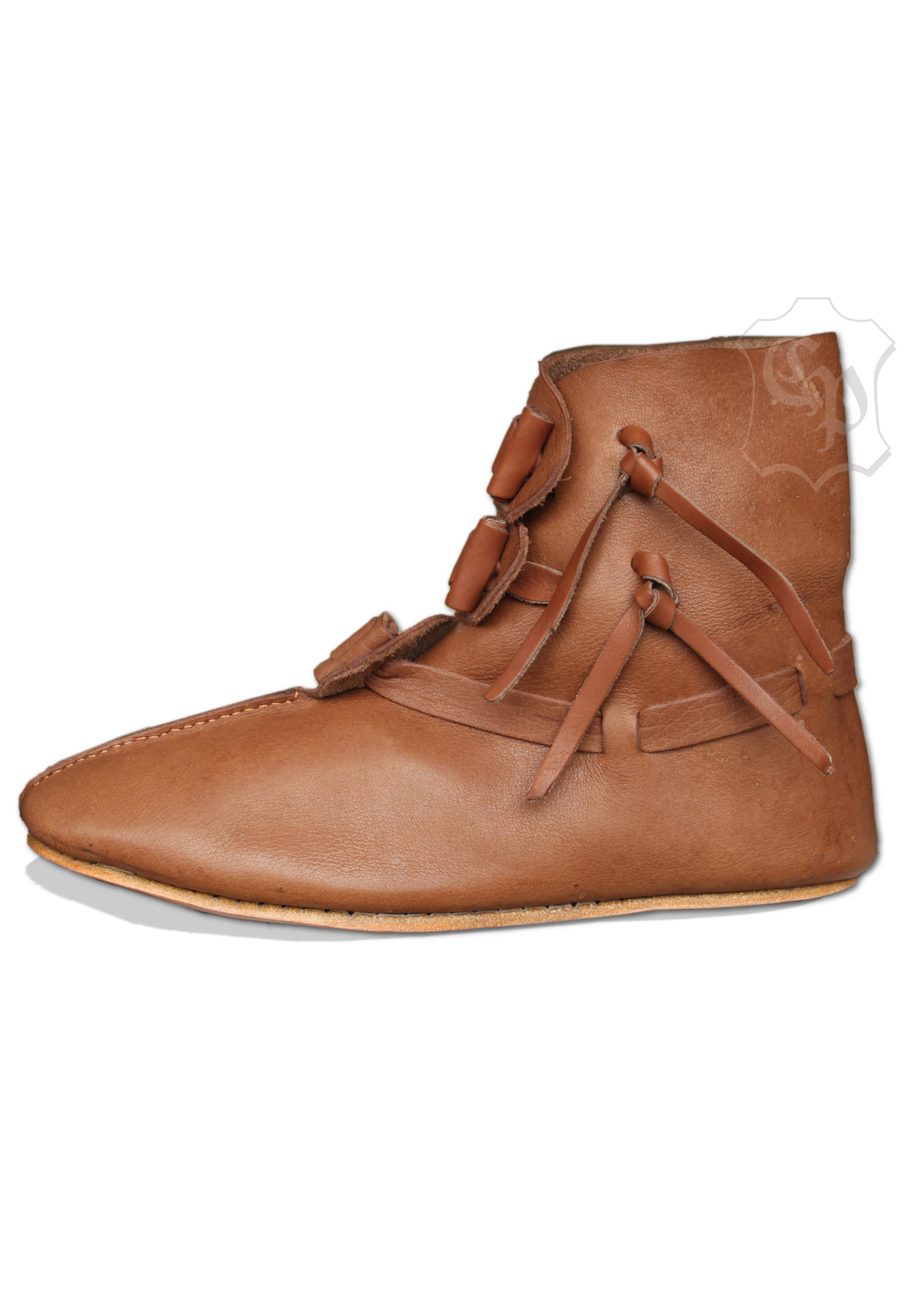 Wendegenähte Halbstiefel mit Knebelverschluss, Größe 39